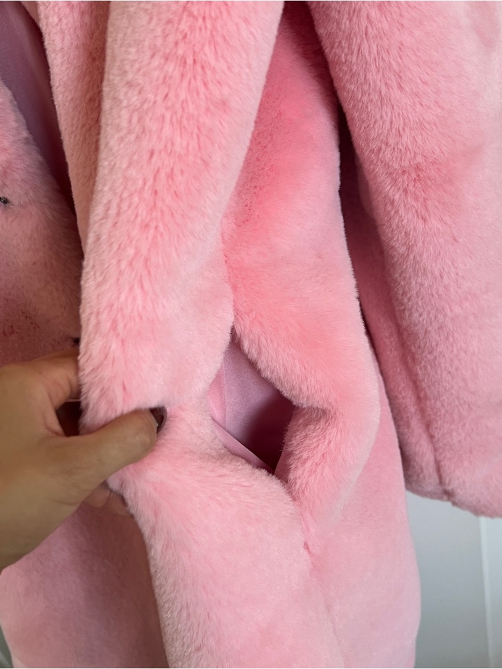 Forever 21 Blush Pink Faux Fur Teddy Coat - Picture 7 of 10